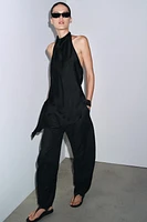 ZW COLLECTION SATIN HALTER TOP