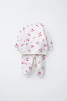 PRINTED SWEATSHIRT AND PANTS SET