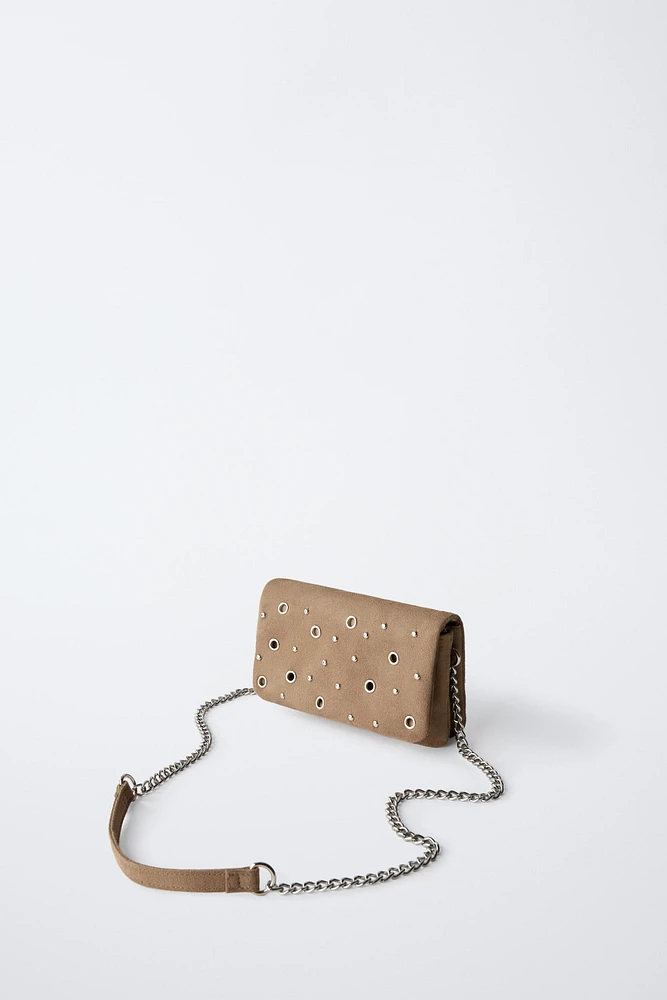 EYELET CROSSBODY BAG