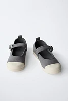SPORTY COTTON BALLET FLATS