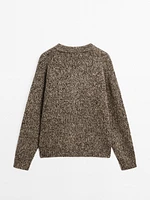 Cardigan maille moulinée 100 % cachemire