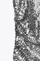 ASYMMETRIC SEQUIN TOP