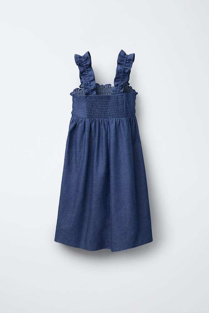 FLOWY DENIM DRESS