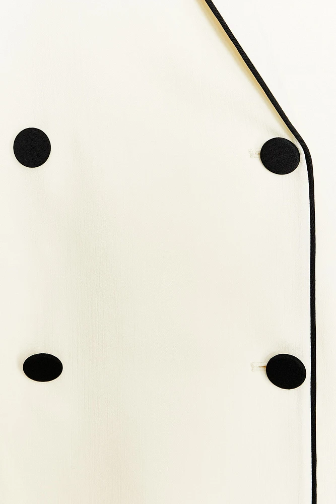 ZW COLLECTION CONTRAST TRIM BLAZER