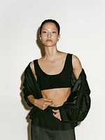 Fine knit bralette with straps - Limited Edition
