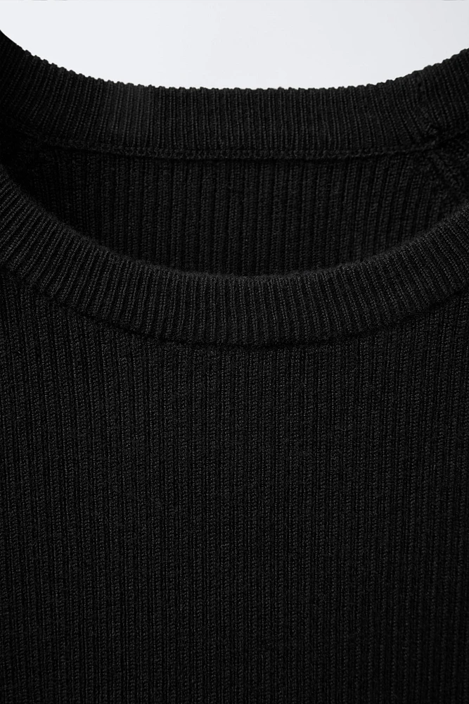 RIB BOW T-SHIRT