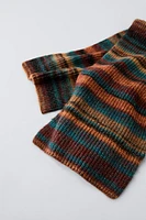 STRIPED KNIT SCARF