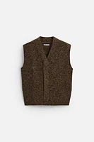 100% WOOL KNIT VEST