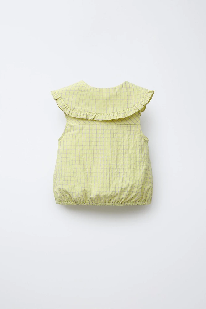 CHEMISE À CARREAUX COLS