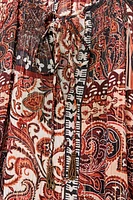 METALLIC THREAD PRINT BLOUSE