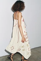 ZW COLLECTION ASYMMETRIC EMBROIDERED DRESS