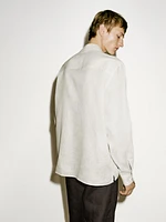 Lightweight 100% linen overshirt - Limited Edition