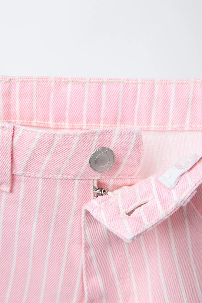 BERMUDA EN DENIM RAYURES