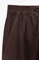 ZW COLLECTION POPLIN WIDE LEG PANTS