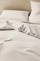 PERCALE COTTON DUVET COVER (800-THREAD-COUNT)