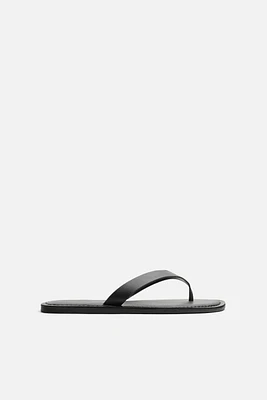 LEATHER STRAP SANDALS