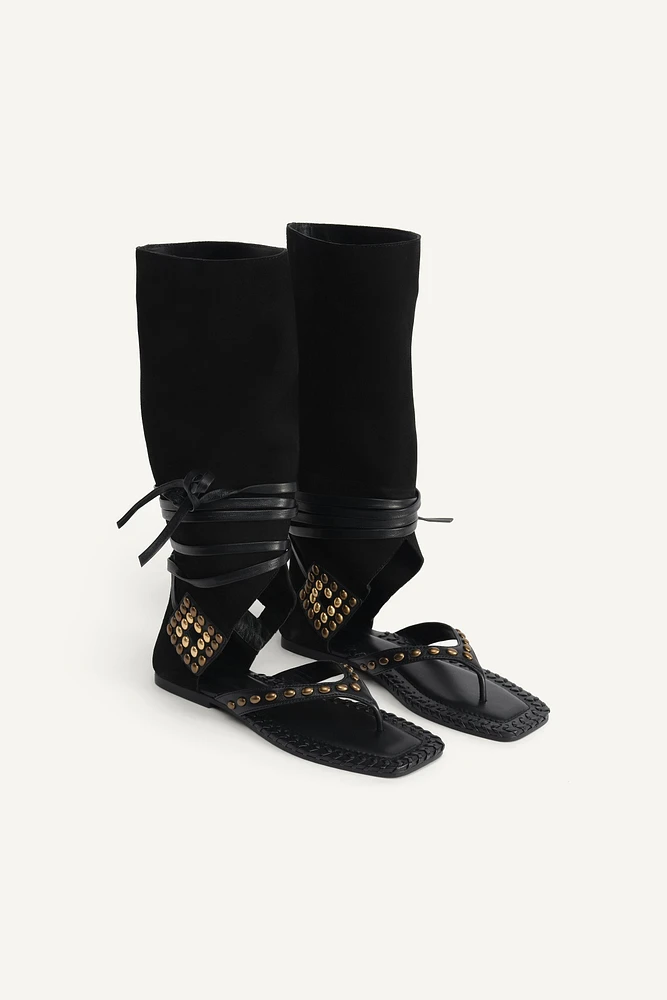 SANDALES HAUTES EN CUIR ÉDITION LIMITÉE
