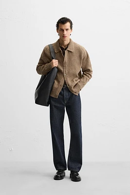 IRREGULAR TEXTURED CARDIGAN