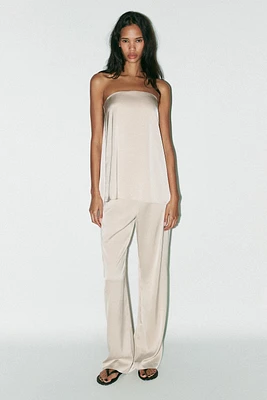 TOP SATINÉ BUSTIER