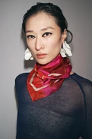FOULARD MODAL IMPRIMÉ COQUELICOTS