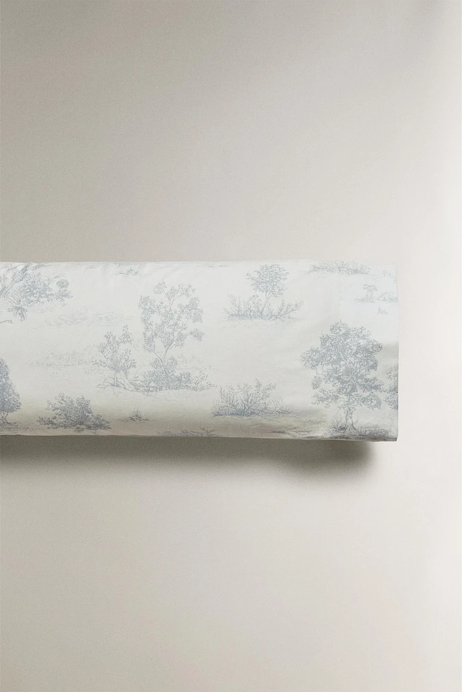 TAIE D’OREILLER SATIN TOILE JOUY