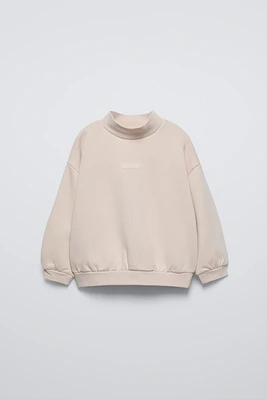 MOCK NECK SWEATSHIRT