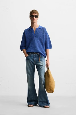 POLO EN MAILLE AJOURÉE