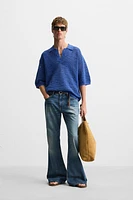 POLO EN MAILLE AJOURÉE