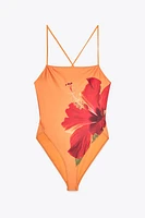 FLORAL PRINT SWIMSUIT