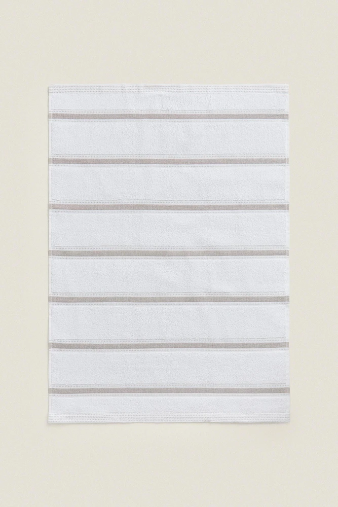 STRIPED COTTON TERRYCLOTH KITCHEN TOWEL