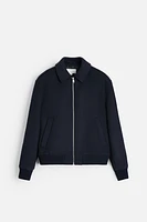 WOOL - CASHMERE BOMBER JACKET