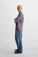 STRIPED JACQUARD T-SHIRT