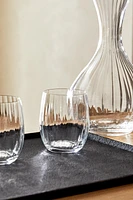 BOHEMIA CRYSTAL TUMBLER WITH LINES