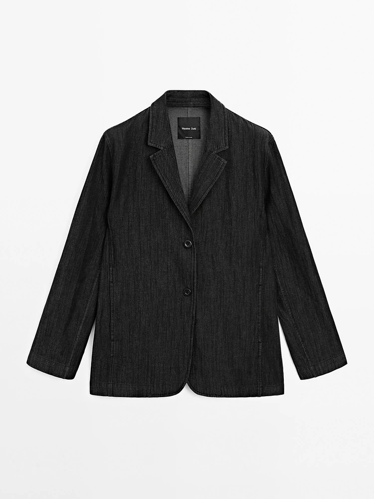 Blazer loose fit denim