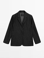 Blazer loose fit denim