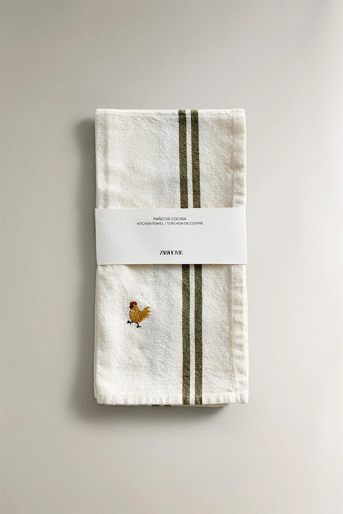 EMBROIDERED KITCHEN TOWEL