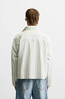 CHEMISE BOXY FIT À RAYURES