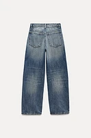 OVERSIZE TRF RELAXED JEANS WITH A HIGH WAIST