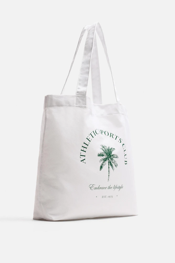 WOVEN SHOPPER BAG