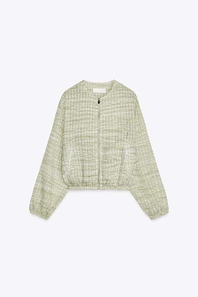 BLOUSON FLUIDE EN ORGANZA