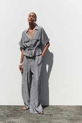 CHEMISE SAFARI AVEC LIN