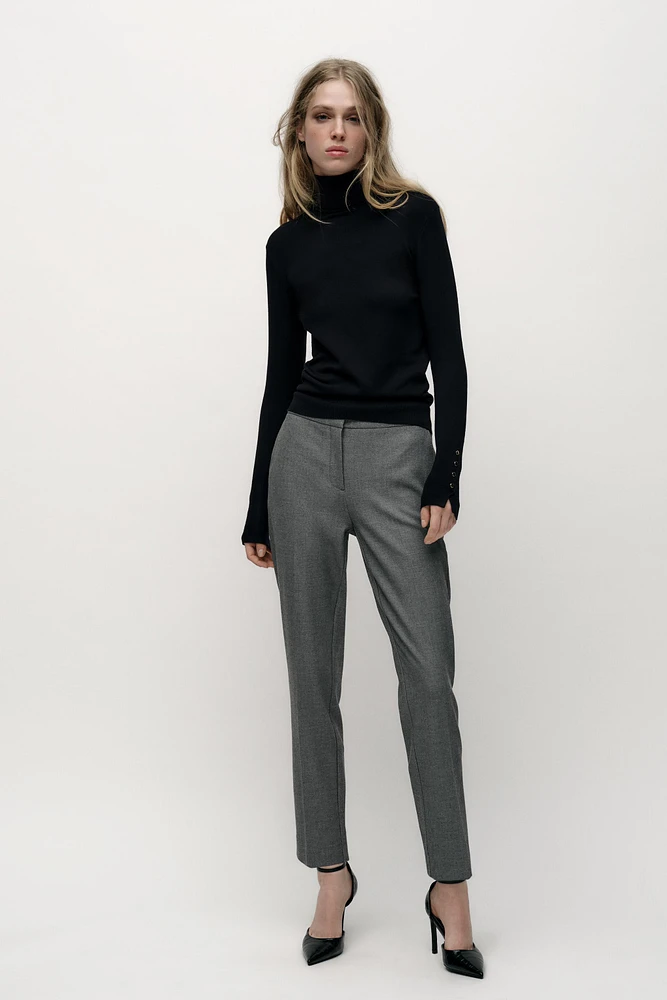 SOFT ANKLE-LENGTH PANTS