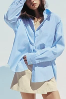 CHEMISE OVERSIZE POPELINE RAYÉE