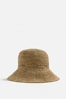 RAFFIA BUCKET HAT