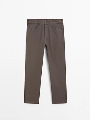 Faux jean léger relaxed fit