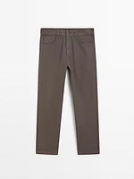 Faux jean léger relaxed fit