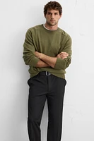 TWILL STRUCTURED PANTS