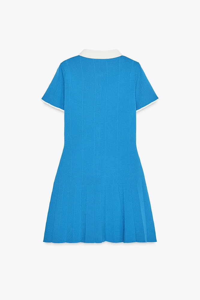 KNIT SHIRT DRESS