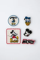 PACK OF FIVE MICKEY MOUSE AND DONALD DUCK © DISNEY PATCHES