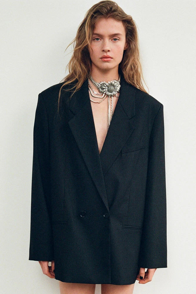 OVERSIZED DOUBLE BREASTED BLAZER